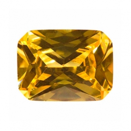 9x7mm Octagon Yellow CZ - Pack of 1