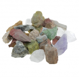 WireJewelry 11 lbs of Bulk Rough Madagascar Stone Mix - Large Natural Rough Stone and Crystals for Tumbling