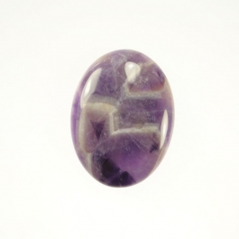 Dog Teeth Amethyst 10x14mm Oval Cabochon - Pack of 2