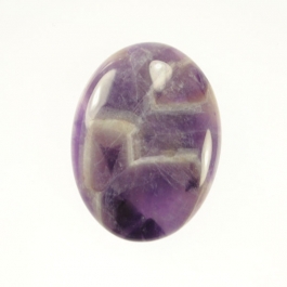 Dog Teeth Amethyst 13x18mm Oval Cabochon