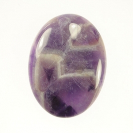 Dog Teeth Amethyst 18x25mm Oval Cabochon