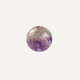 Dog Teeth Amethyst 6mm Round Cabochon - Pack of 2