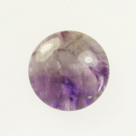 Dog Teeth Amethyst 10mm Round Cabochon - Pack of 2