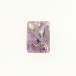 Dog Teeth Amethyst 6x8mm Rectangle Cabochon - Pack of 2