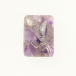 Dog Teeth Amethyst 10x14mm Rectangle Cabochon - Pack of 2