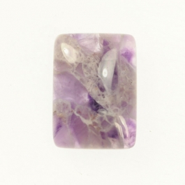 Dog Teeth Amethyst 13x18mm Rectangle Cabochon