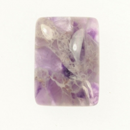 Dog Teeth Amethyst 18x25mm Rectangle Cabochon