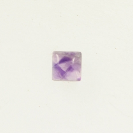 Amethyst 6mm Square Cabochon - Pack of 2