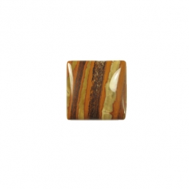 Iron Zebra Jasper 10mm Square Cabochon - Pack of 2