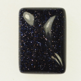 Blue Goldstone 22x30mm Rectangle Cabochon - Pack of 1