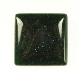 Green Goldstone 25mm Square Cabochon