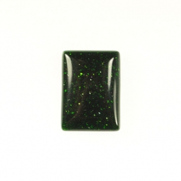 Green Goldstone 13x18mm Rectangle Cabochon