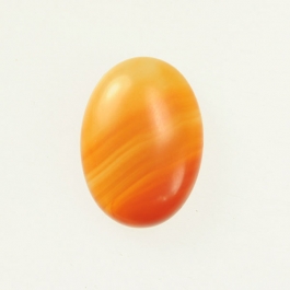 Matte Carnelian 10x14mm Oval Cabochon - Pack of 2