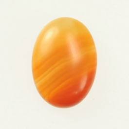 Matte Carnelian 13x18mm Oval Cabochon