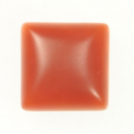 Matte Carnelian 25mm Square Cabochon