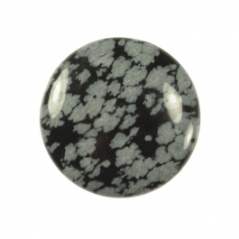 Snowflake Obsidian 25mm Round Cabochon