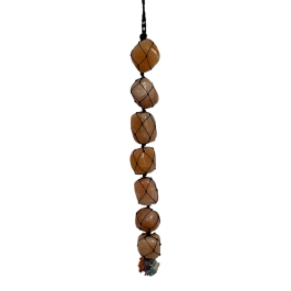 Peach Moonstone Car  Dangler