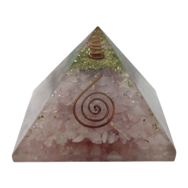 Rose Quartz Orgonite Pyramid