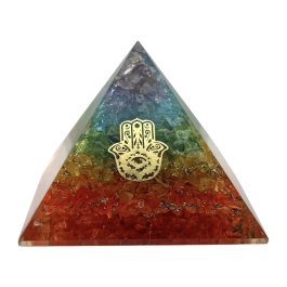7 Chakra Orgonite Pyramid