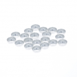 4mm Fine Silver Bezel Cup - Pack of 20