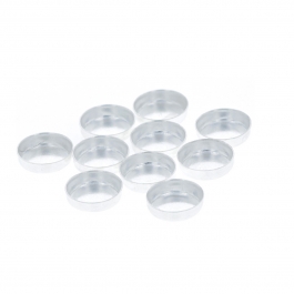 6mm Fine Silver Bezel Cup - Pack of 10