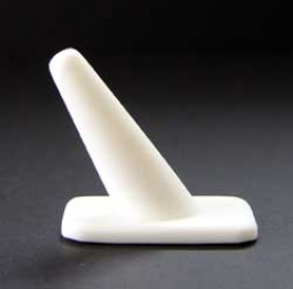 White Faux Leather Ring Stand - Pack of 1