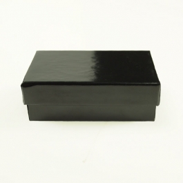 3 1/16 X 2 1/8 X 1 Inch Gloss Black Jewelry Box - Pack of 3