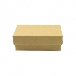 1 3/4 X 1 1/8 X 5/8 Inch Brown Kraft Jewelry Box - Pack of 3