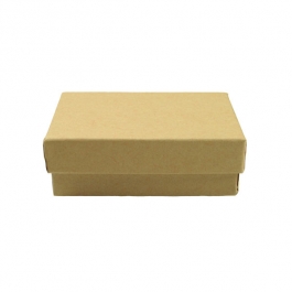 2 1/2 X 1 1/2 X 7/8 Inch Brown Kraft Jewelry Box - Pack of 3