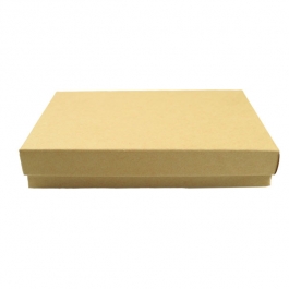 5 1/4 X 3 3/4 X 7/8 Inch Brown Kraft Jewelry Box - Pack of 3