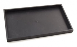 Large 1 Inch Black Plastic Sample Tray