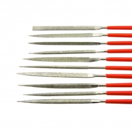 10 Piece Diamond Needle Files - 140mm X 3mm