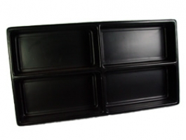 Black Liner Tray 4 Section