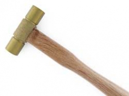 8 Inch Solid Brass Dual Head Hammer