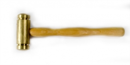 8 Inch Dual Head Heavy Brass Hammer 1 inch Diameter Head