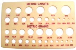 Plastic Stone Gauge for Faceted Stones