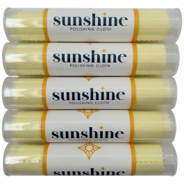 Sunshine Polishing Cloths in Tubes, 5 Pack