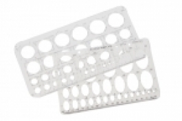 Circle and Oval Template Set, 2 Pieces