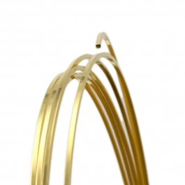 20 Gauge Square Dead Soft Yellow Brass Wire