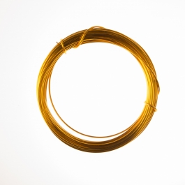 12 Gauge Orange Anodized Aluminum Wire - 39ft