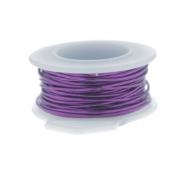 20 Gauge Round Silver Plated Amethyst Copper Craft Wire - 18 ft