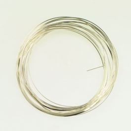 18 Gauge Half Round Silver Plated Silver Copper Craft Wire - 12 ft