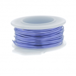 22 Gauge Round Silver Plated Lavender Copper Craft Wire - 30 ft
