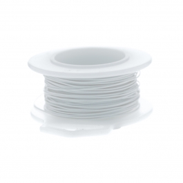 26 Gauge Round Silver Plated Ultra White Copper Craft Wire - 45 ft