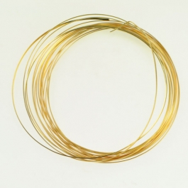18 Gauge Half Round Silver Plated Gold Copper Craft Wire - 12 ft