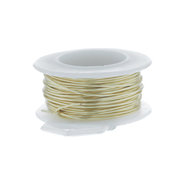22 Gauge Round Silver Plated Gold Copper Craft Wire - 30 ft