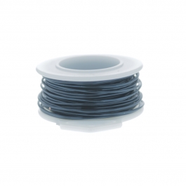 18 Gauge Round Silver Plated Blue Steel Copper Craft Wire - 25ft