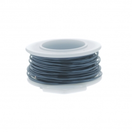 22 Gauge Round Silver Plated Blue Steel Copper Craft Wire - 60ft