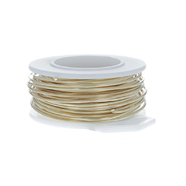 30 Gauge Round Gold Tone Brass Craft Wire - 150 ft