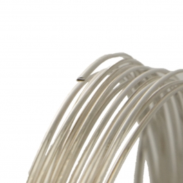 8 Gauge Half Round Dead Soft Argentium .930 Silver Wire